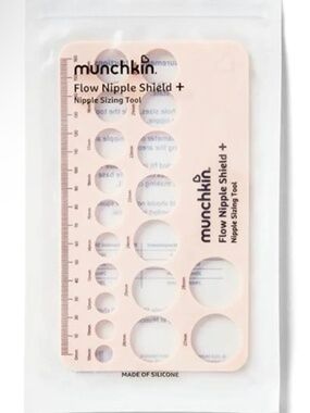 Munchkin Nipple Ruler Sizing Tool for Nipple Shields and Breast Pump Flanges NIB